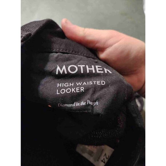 MOTHER High Waisted Looker Diamond In The Rough Jeans sz 24 - Picture 4 of 6